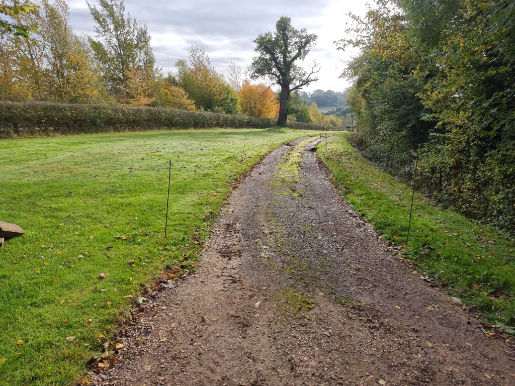 This is a large driveway which is just about to have a tar and chip driveway installed on by Wisbech Driveways